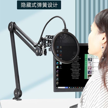 大号悬臂万向支架手机平板懒人直播看剧麦克风话筒摇臂架电视机