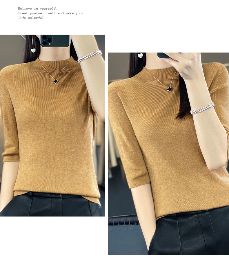 E0297 1390K ÁO LÓT NỮ QINTDCA ÁO LEN DÁNG ÔM BODY GỢI CẢM SEXY MÙA XUÂN THU ĐÔNG THỜI TRANG NỮ G04 SẢN PHẨM MỚI