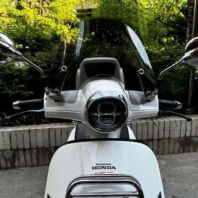 Windshield 25 Ns150La Special | Motorcycle front windshield - 25-models-brown-height-33cm-silver-integrated-stand
