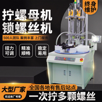 多轴式自动锁螺丝机 电批全自动拧螺丝机器人 转盘式自动打螺丝机