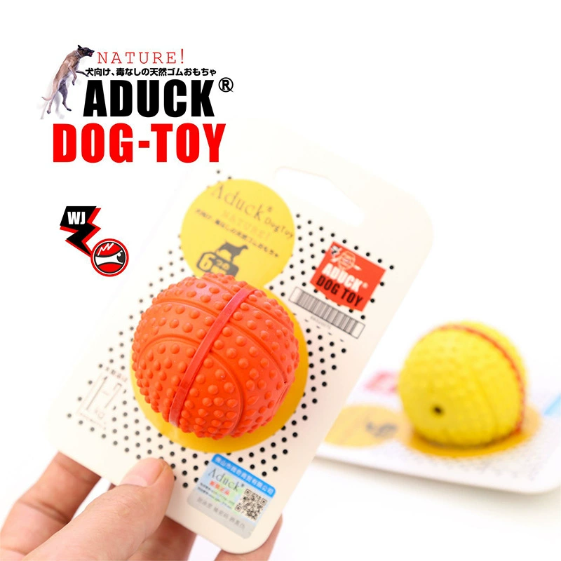 Резиновая игрушка утка, мяч для баскетбола, игрушка для питомца