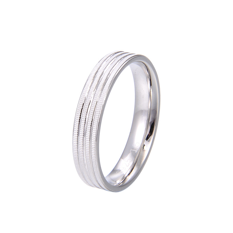 Anillo de anillo de plata esterlina femenina 925 personalidad de moda simple y ligera anillo de dedo índice de lujo pareja anillo de dedo cerrado puede grabar