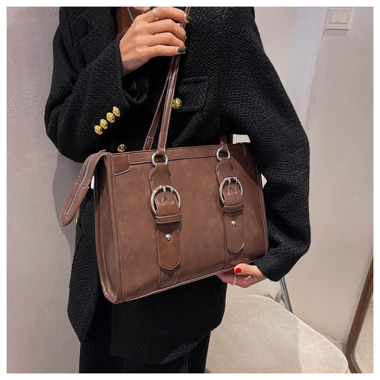 Large Capacity Retro Bags 2021 New Korean Style Popular One Shoulder Bag MidAncient Womens Casual Handbag Tote Bagpicture2