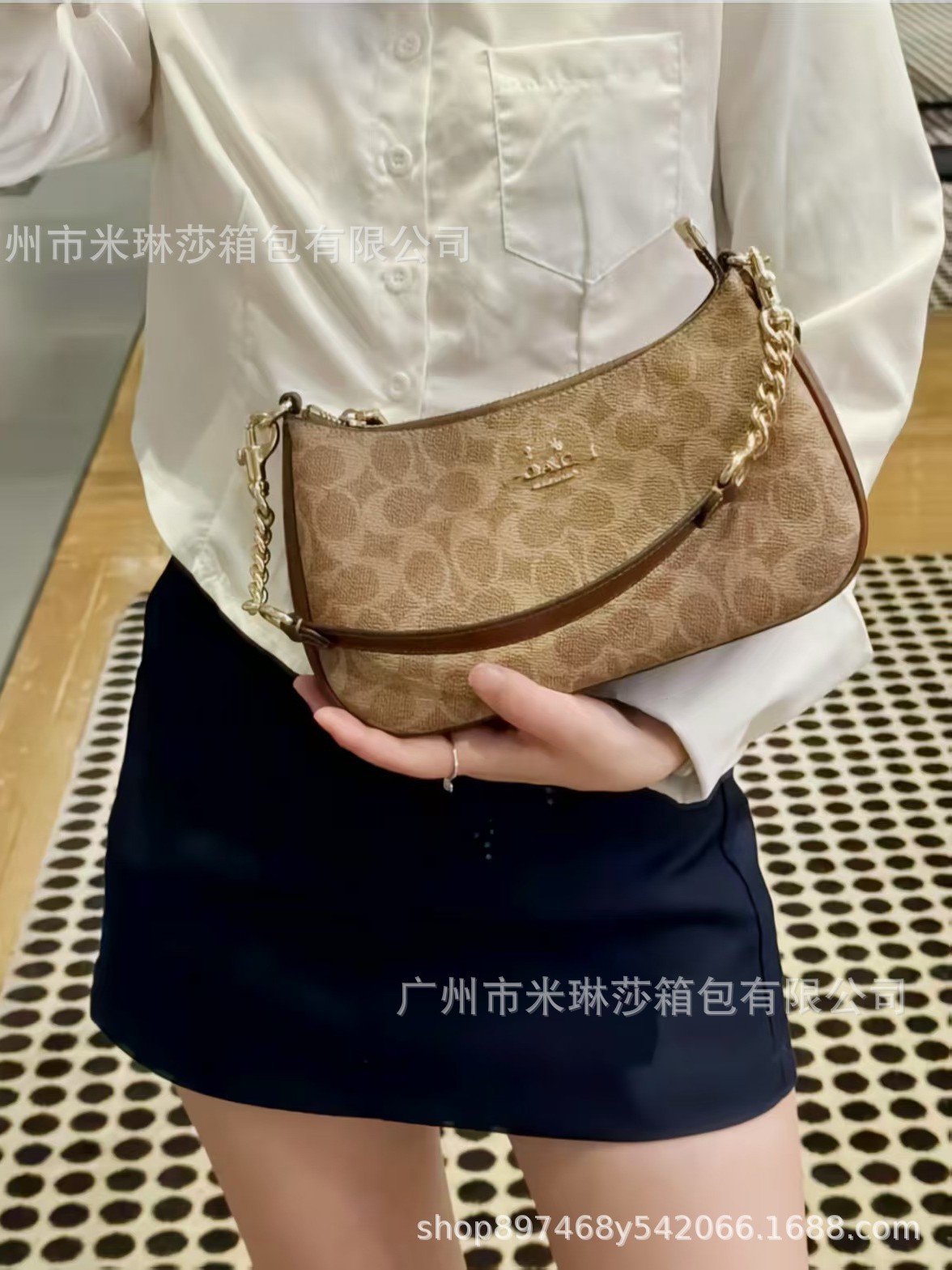 Versión alta de Kome C casa Teri25 bolso de cuero para mujeres brazales de moda versátil bolso de mahjong de flores viejas bolsas de hombro