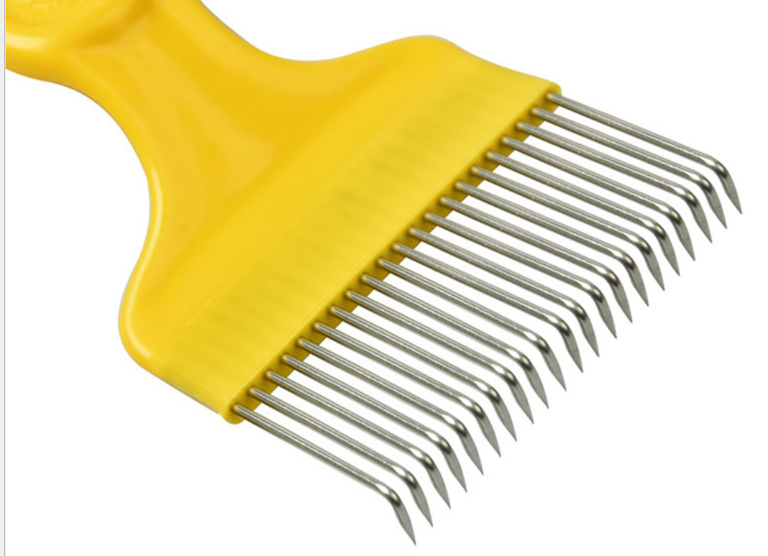 21핀 노란색 수직 바늘*플라스틱 금속