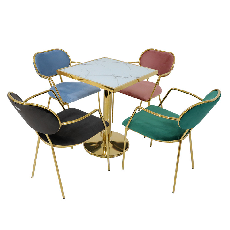 Sillas de comedor de Amazon exportar sillas de comedor italianas sillones de lujo ligero de alta sensación de mesa de comedor respaldada