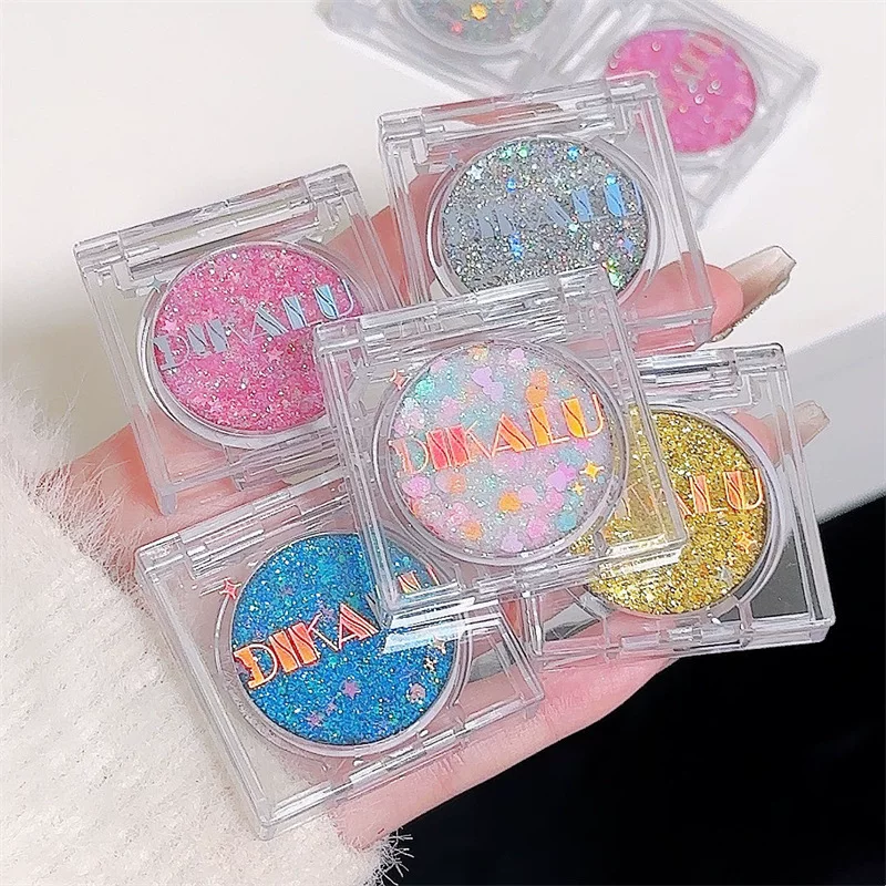С Sequins для ногтей DIKALU, синяя фуксия жёлтый тени для век, гель