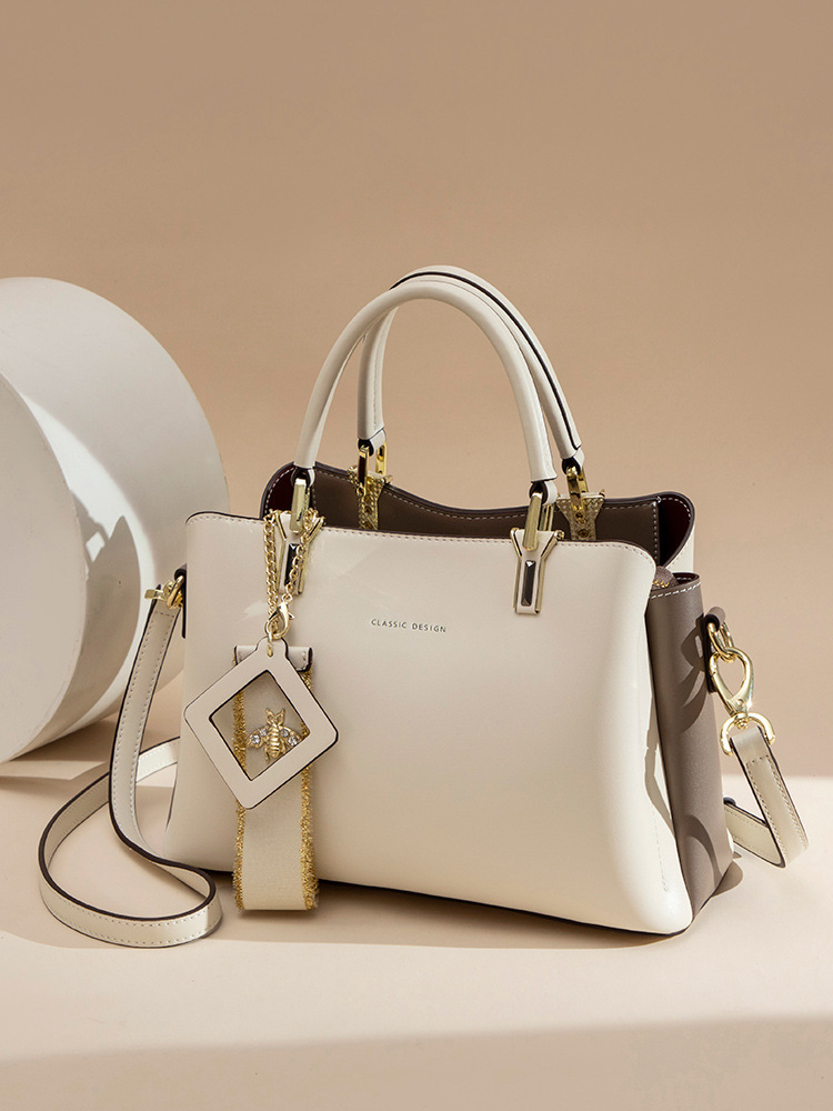 Bolso de mano para mujer 2025 nuevo otoño e invierno bolsa de madre de alta calidad mensajero de gran capacidad bolso de cuero Tote