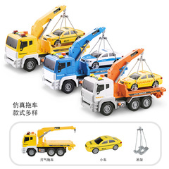 Large Scale Simulation Truck Sound and Light Toy Boy Crane Transport Car Inertia Road Rescue Car Toy Crane Car