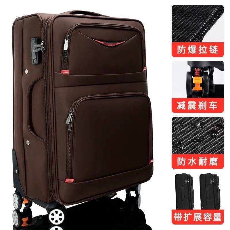 Oxford maleta de tela universal rueda caja de viaje para estudiantes de sexo masculino y femenino caja de cifrado caja de tela pulgada pulgada