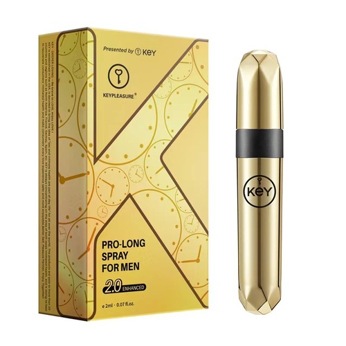 key CLEE small gold bottle male prolongation control spray 2ML adult sex toys wholesale
