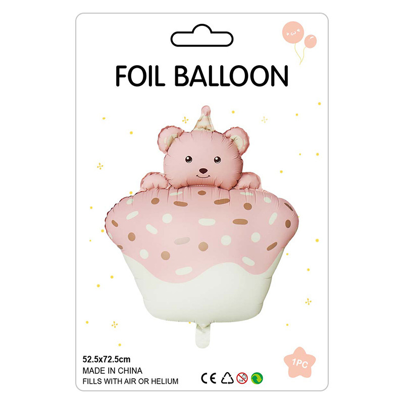 既製品個別包装アルミフィルム風船動物ジャングル動物パーティー漫画風船卸売|undefined