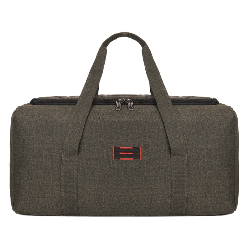 Canvas Duffel Bag Large Capacity Storage Bag Camping Luggage Bag Portable Work Travel Bag Breathable and Wear-Resistant