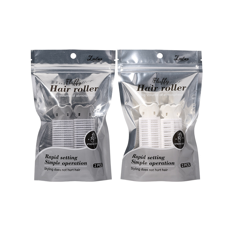 LMLTOP grande y pequeño rizador de pico de pato 2 piezas de dispositivo esponjoso de raíz de cabello clip de flequillo de ocho caracteres de aire JJF32