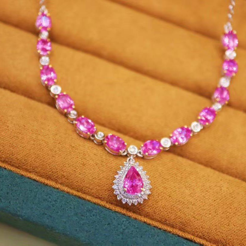 Papalacha unburned crystal necklace, high-end jewelry, gift jewelry, wedding jewelry, Y1915