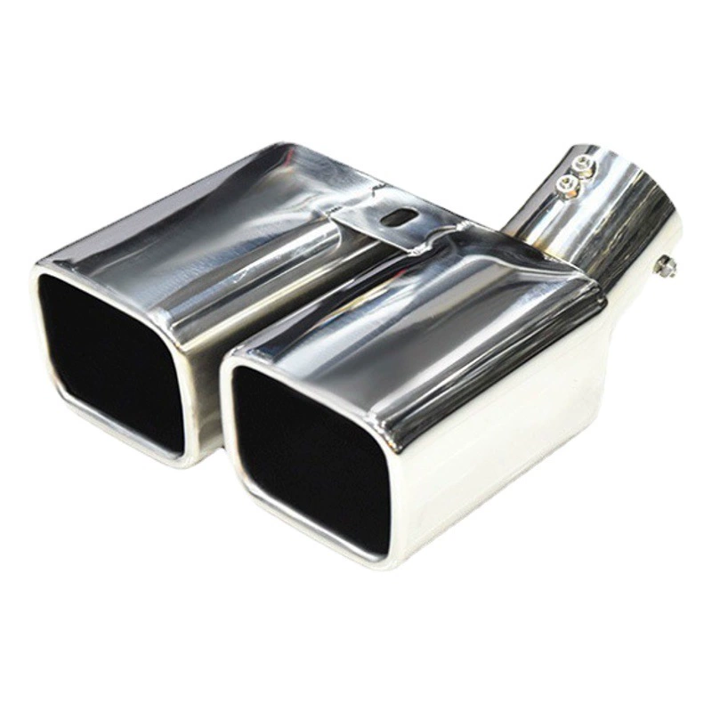 Подходит для модификации выхлопной трубы Erffa с двусторонним хвостовым горлом Alpha из нержавеющей стали с глушителем.