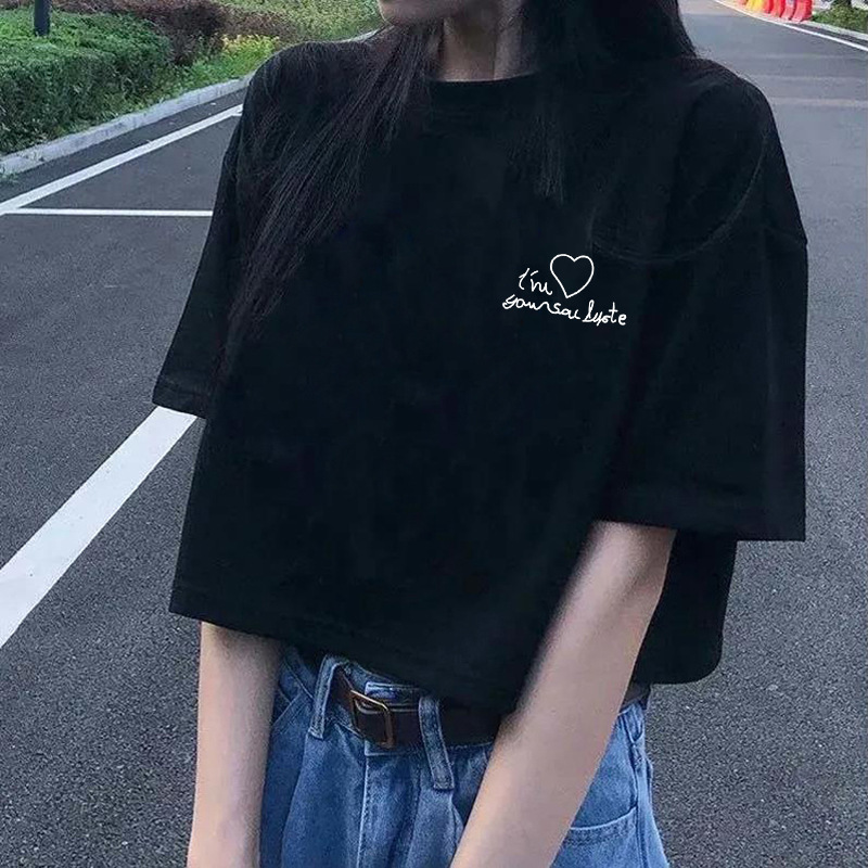 2026 New Short T-Shirt for Women, American Style Spicy Girl High-Waisted Short-Sleeve Summer Crop Top, Trendy Versatile Top 2026 New Short T-Shirt for Women, American Style Spicy Girl High-Waisted Short-Sleeve Summer Crop Top, Trendy Versatile Top