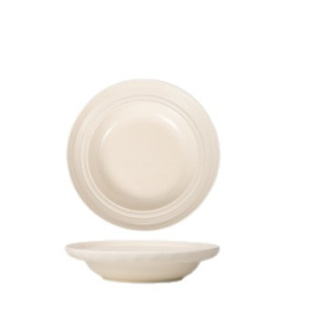 Plato de cerámica simple personalizado Plato de sombrero de paja de color bajo vidriado Exportación transfronteriza Plato de filete exclusivo Plato redondo Vajilla de cerámica image 15