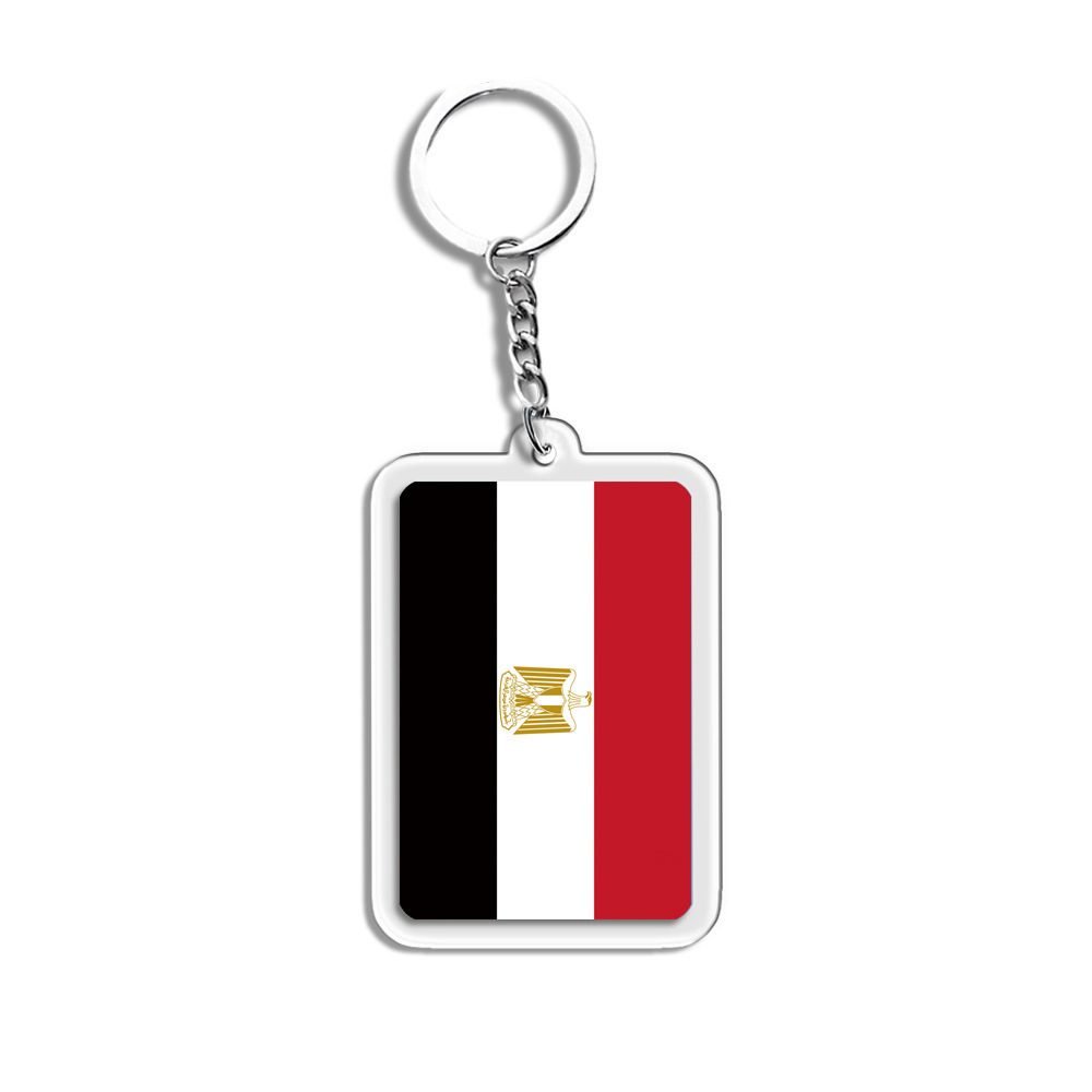Colgante acrílico bandera nacional personalidad colgante creativo suministro transfronterizo fan decoración colgante conmemorativo llavero