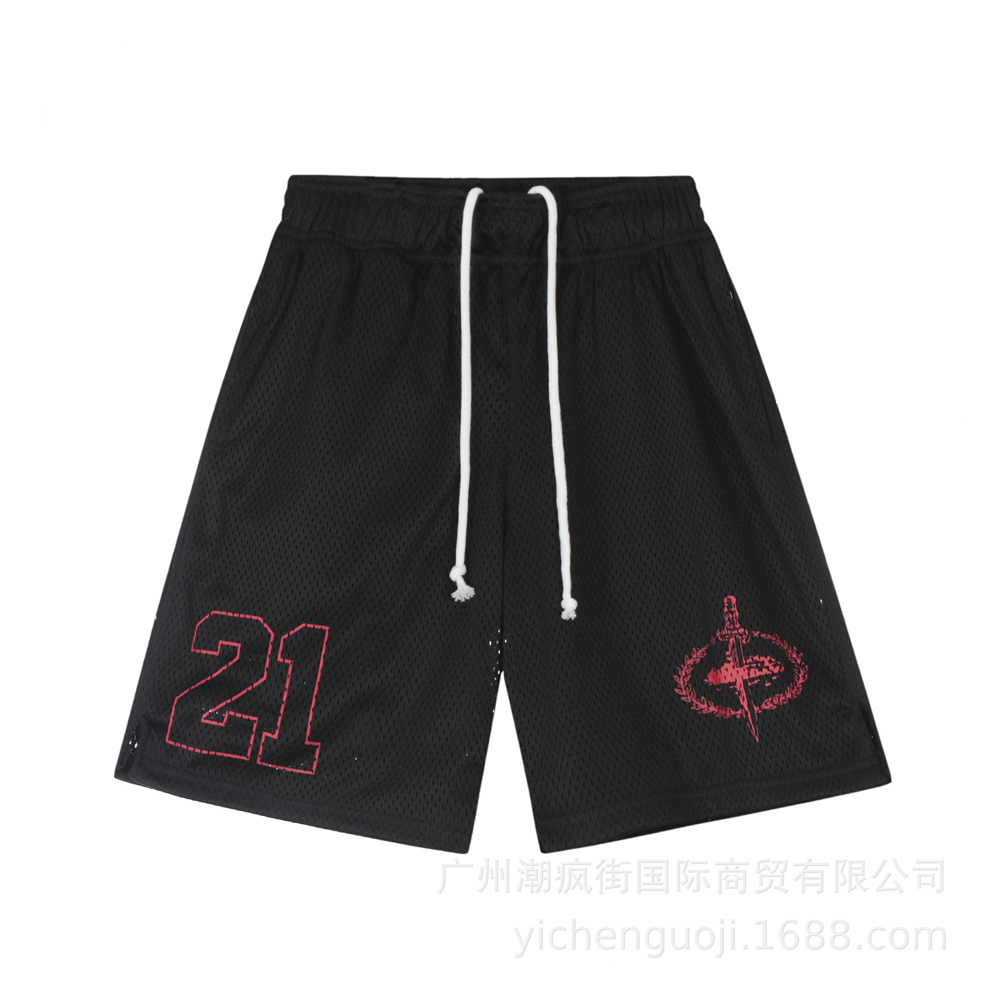Pantalones cortos Alcatraz con estampado de barco, jeans Cortez, estilo hip-hop, skate, casual, marca de moda.