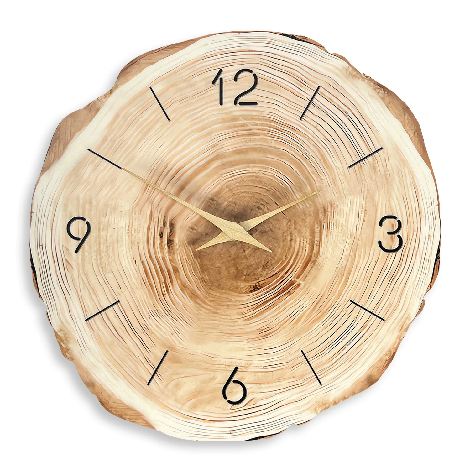 Wooden wall watch, simple and elegant design, high-quality style, wholesale