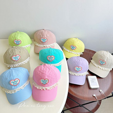 小清新鸭舌遮阳帽子韩国ins小众棒球帽女显脸小卡贴可爱速干帽子