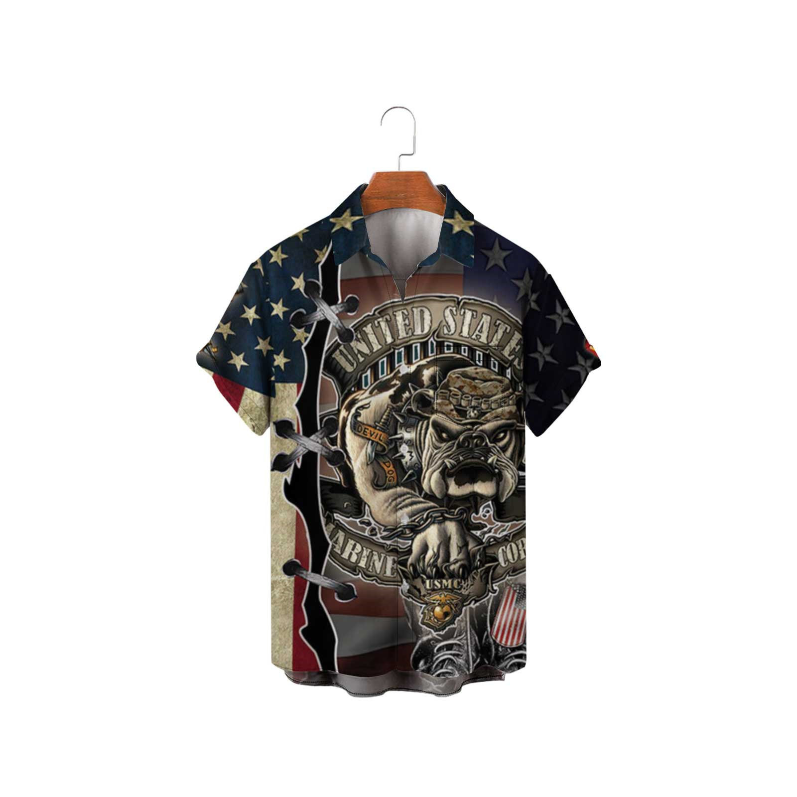 Playa hebilla serie deportes año nuevo camisa cárdigan camisa casual seis hombres Navidad transfronteriza 2024 corto Europa y América