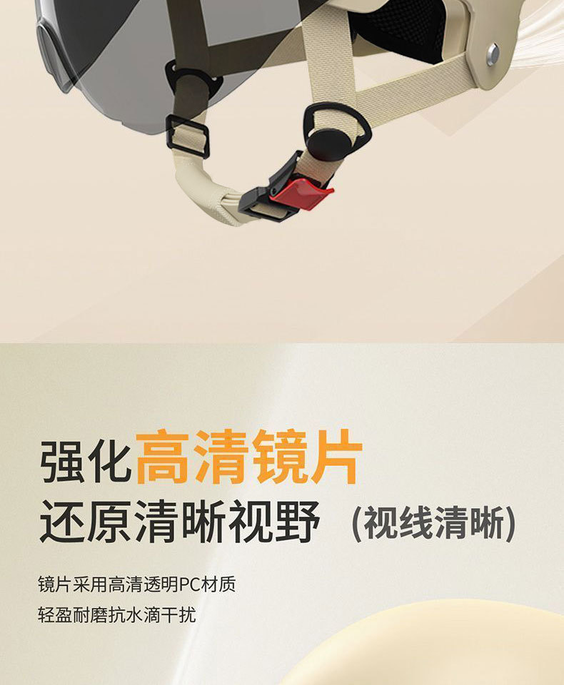 Electric Motorcycle Helmet, 3C Certified, Summer Half Helmet