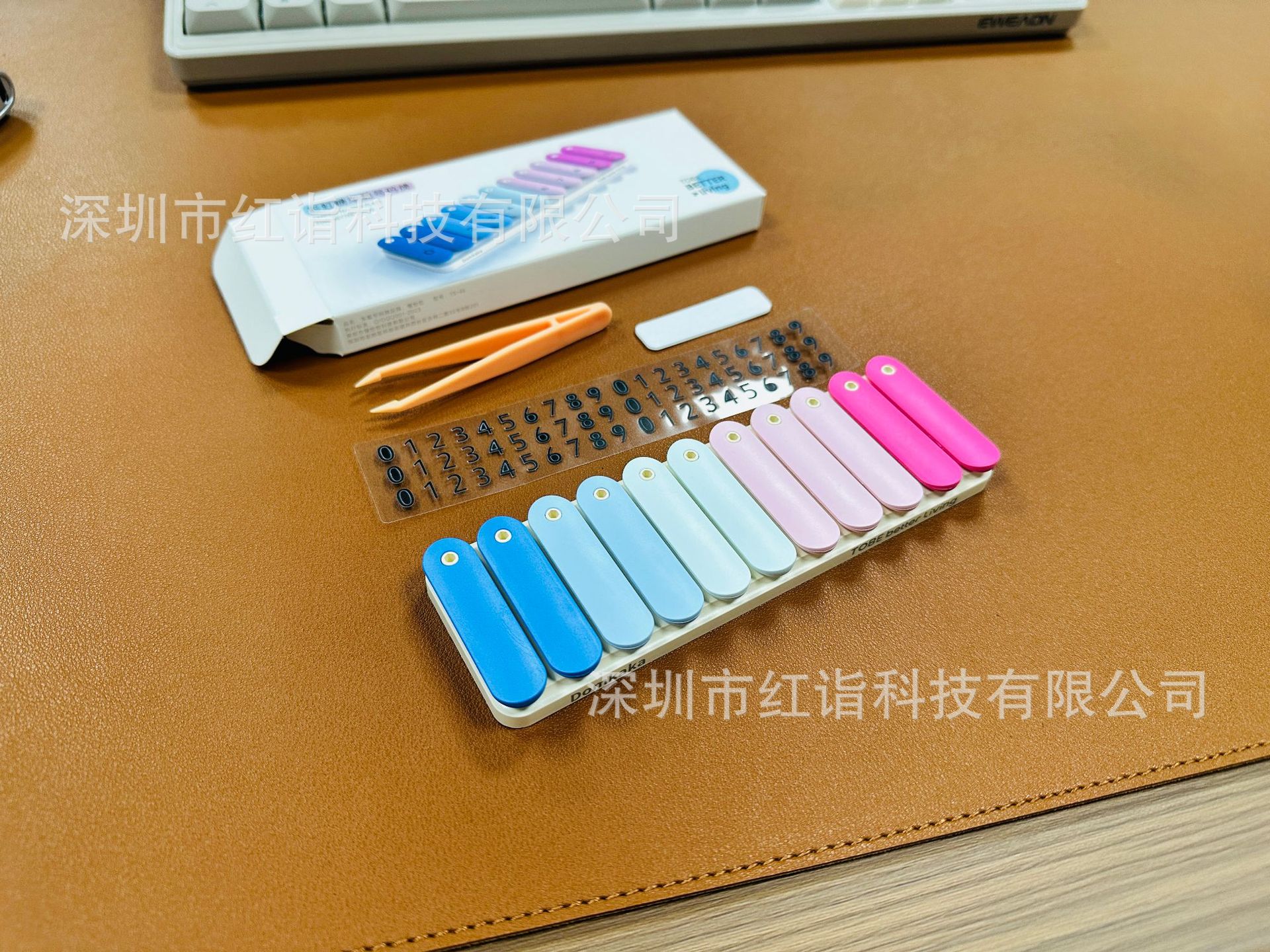 2026 New Creative Parking Sign, Trendy Mobile Phone Number Holder for Cars, Temporary License Plate for Women and Men, Macaron-Style Number Holder