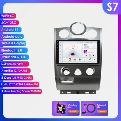 Lower Center Console Android — DVD Navigation - 6128g-wifi4glte-version-7862-carplay-eight-core-9inch-suitable-for-megane-2nd-generation-bottoms-9inch-frame-set