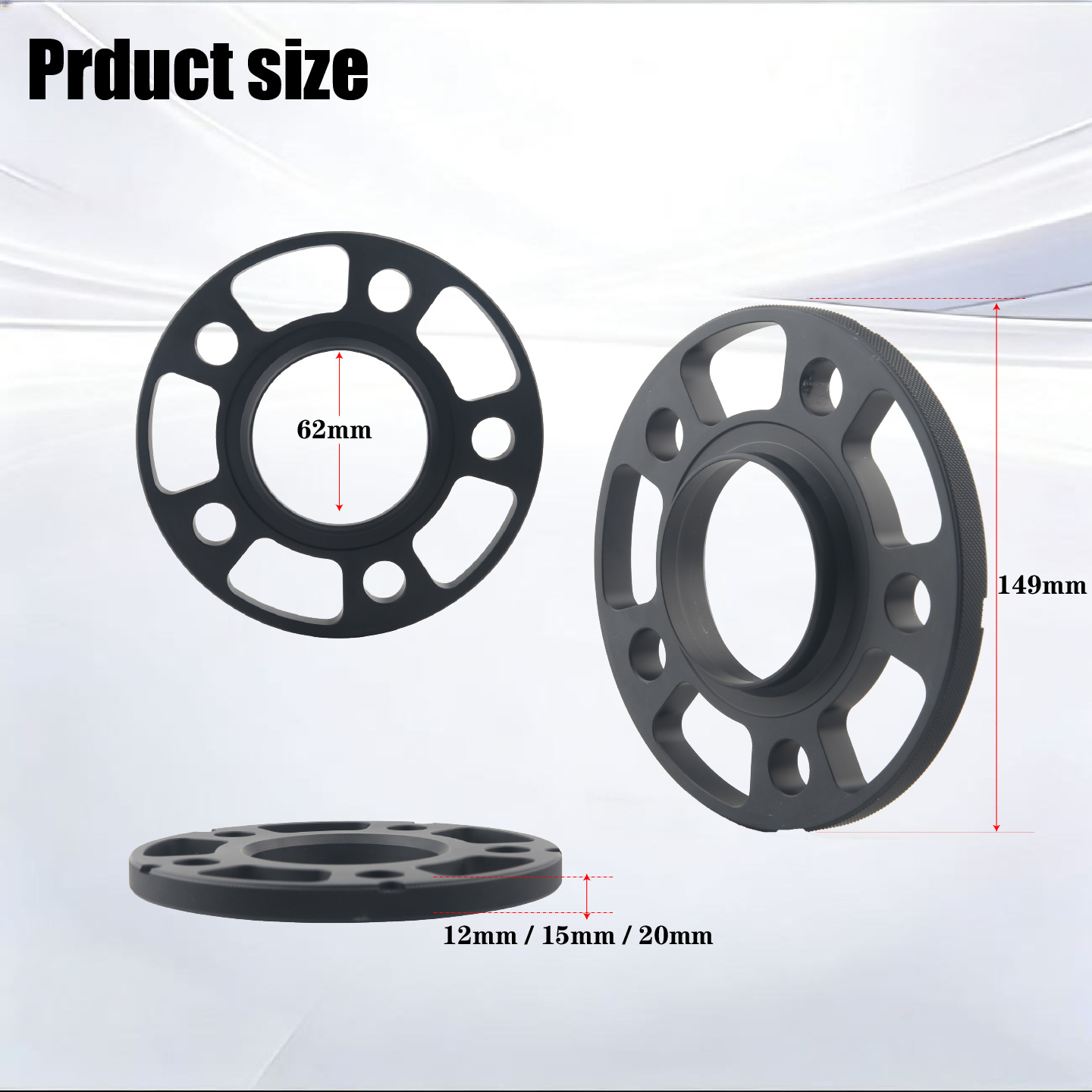 Car Wheel Hub Widening Gasket Forged Flange Plate Cb66.56Mm Pcd5×112 Suitable for Mercedes-Benz C-Class E-Class