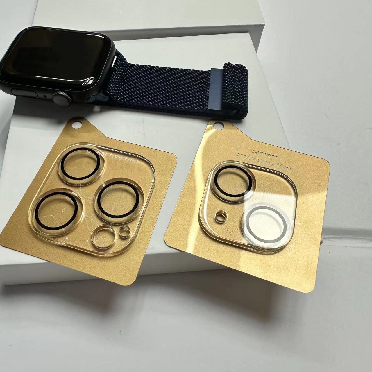 Aplicable a iPhone15plus cristal lente película protector iPhone15Pro Cámara lente película protección