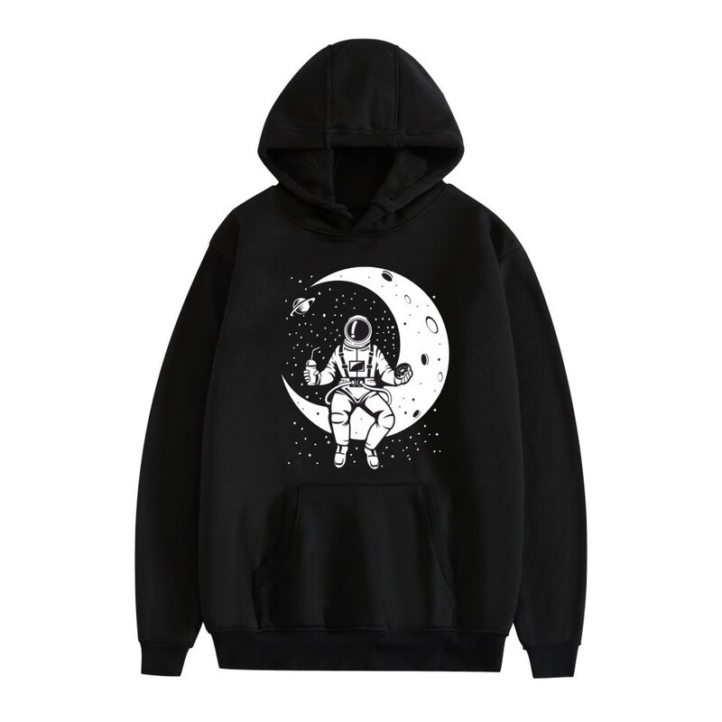 Cross-border foreign trade hot sale NASA space hooded men's and women's casual sports pocket sweater wholesale Cross-border foreign trade hot sale NASA space hooded men's and women's casual sports pocket sweater wholesale