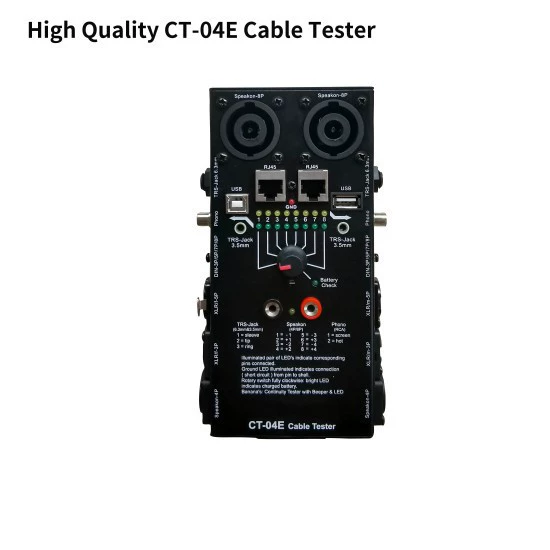 Многофункциональный тестер аудиокабелей для трансграничной торговли 13-в-1, специализированный электронный автоматический тестер аудиокабелей CT-04E