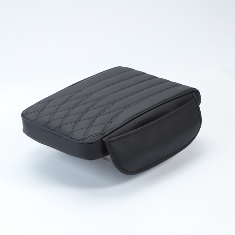 Fushou Car Armrest Box Pad Memory Foam Car Storage Box Pad (Armrest box pad) - storage-armrest-box-black