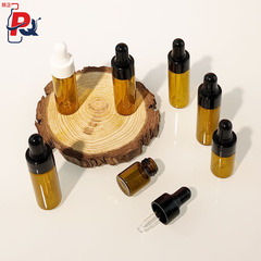 厂家直供2ml3ml透明茶色管制瓶包材棕色小样分装瓶滴管瓶精油瓶