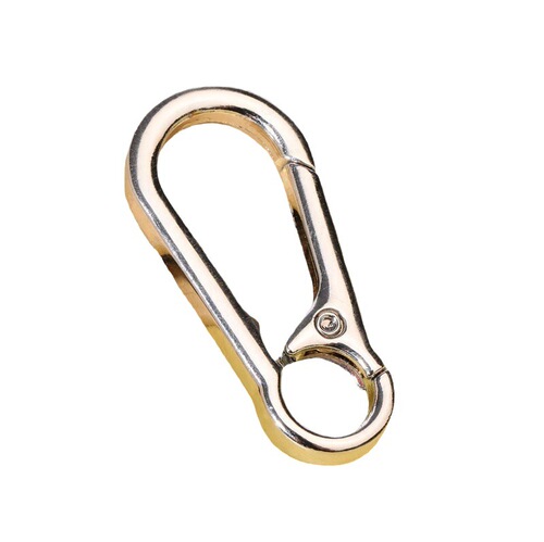 Golden carabiner creative waist buckle car key chain accessories gold-plated hanging buckle Dongguan small commodity manufacturer wholesale