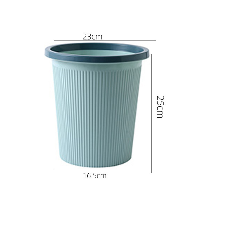 Plástico basura del hogar puede inodoro cesta de basura sala de estar cocina anillo de presión ronda cubo de basura de almacenamiento al por mayor