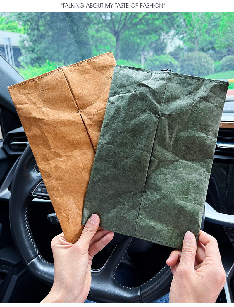 Kraft Paper Bag Storage Bear Washable Garbage Bag Cute Bucket Car Storage Bag Air Outlet Can Be Used as a Trash Can Free Shipping