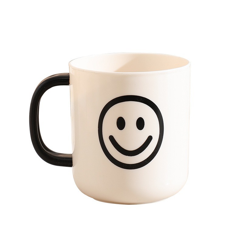 Taza de enjuague bucal con cara sonriente estilo ins taza de cepillo de dientes lindo para el hogar taza de lavado de pareja de niños simple creativa taza de tanque de dientes
