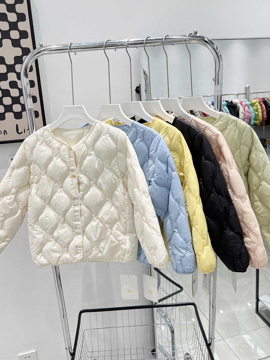 School uniform artifact children's down jacket liner boys and girls round neck solid color inner wear 90 duck down coat factory direct sales