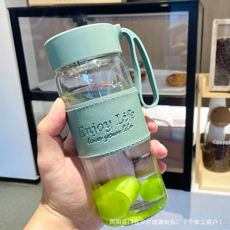 玻璃杯女高颜值迷你便携咖啡果汁早餐杯豆浆牛奶杯喝水杯子泡茶杯