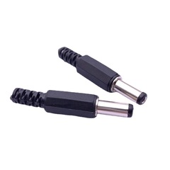 DC 5.5*2.1mm male plug wire-wound DC 5.5*2.1*14mm assembled plastic male connector 5.5*2.5mm