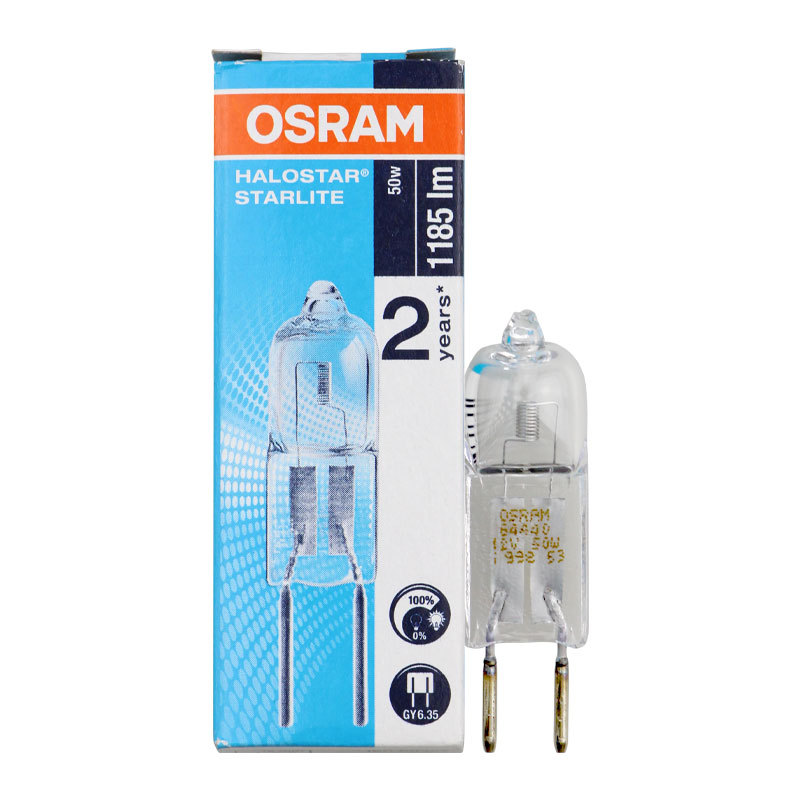 OSRAM 64440 S 12V 50W GY6.35 Dental Integrated Unit Halogen Bulb (Milk Bulb)