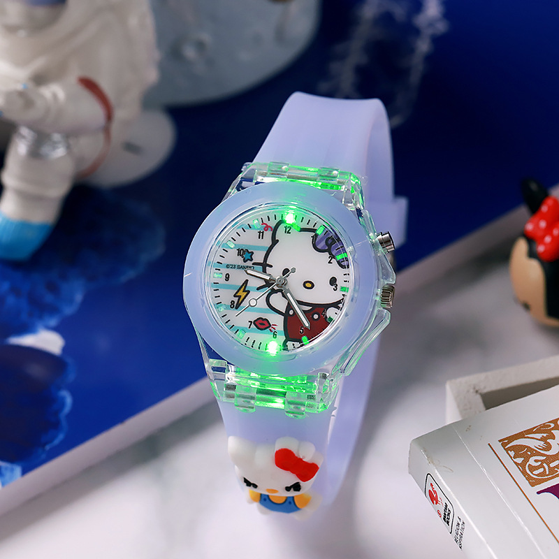 Reloj de dibujos animados para niños Reloj luminoso de silicona Reloj de cuarzo de muñeca Marvel Nuevo fabricante al por mayor transfronterizo