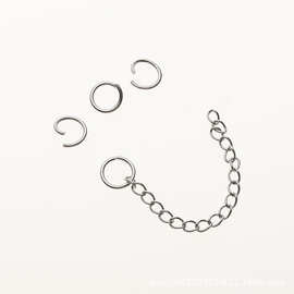 不锈钢延长链尾链5cm饰品手机链公仔挂件调节链手链项链2025新款