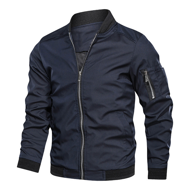 men's jacket spring and autumn casual middle coat_voghion.com