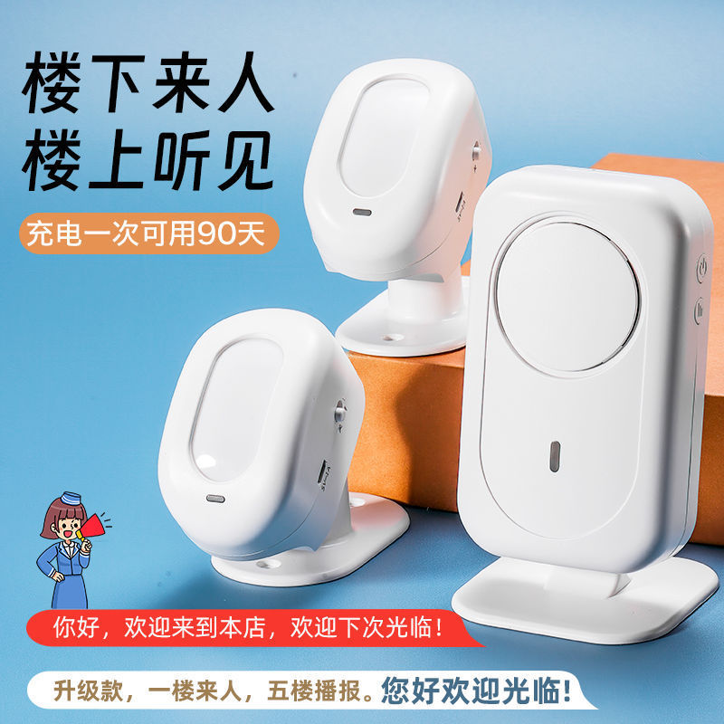 分体誘導はセンサーが店に入ってドアベル店のドアセンサーの提示器を歓迎する|undefined