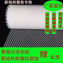 鸡舍漏粪网阳台防逃整卷育雏养殖鸡鸭苗床胶网格养蜂塑料蚕防护网