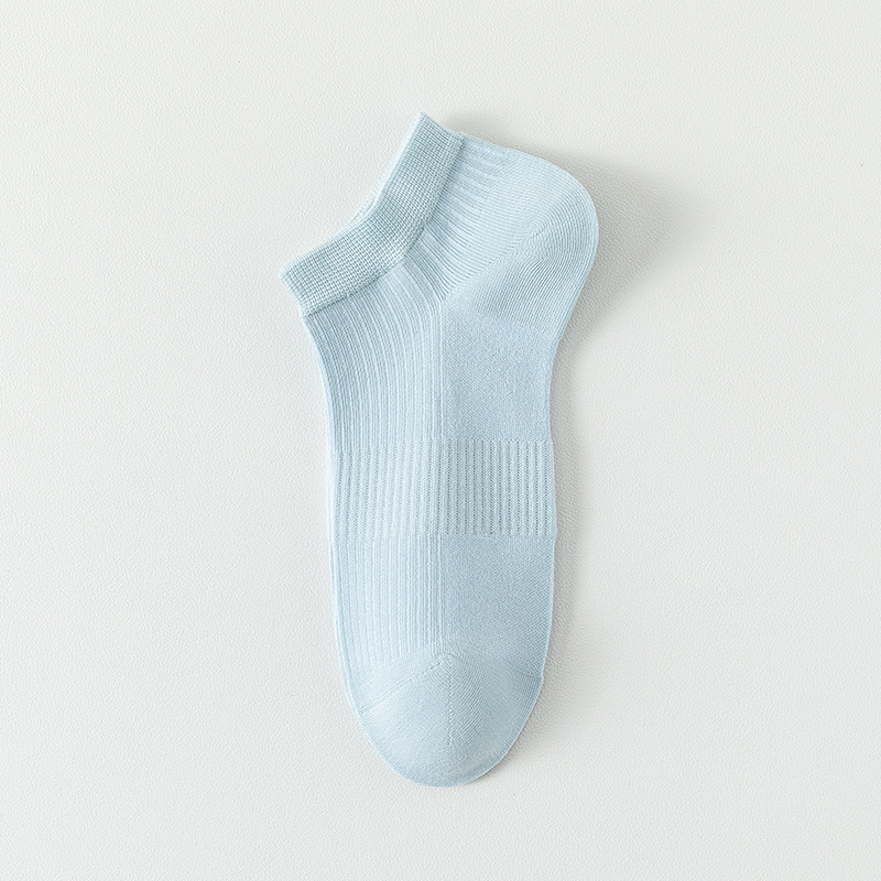 Medias de barco de malla de algodón sólido para mujeres primavera y verano sin costuras calcetines de cabeza para mujeres envases independientes calcetines al por mayor